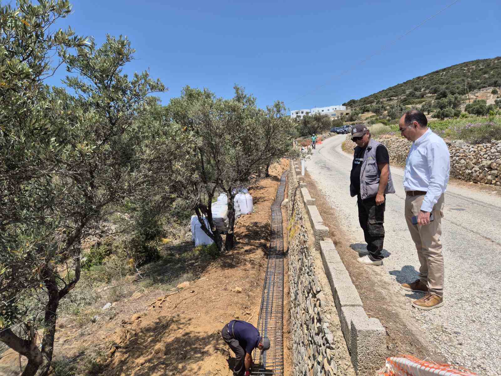 Έναρξη εργασιών αποκατάστασης λιθοδομών οδικού δικτύου στο Καμάρι Αγκαιριάς