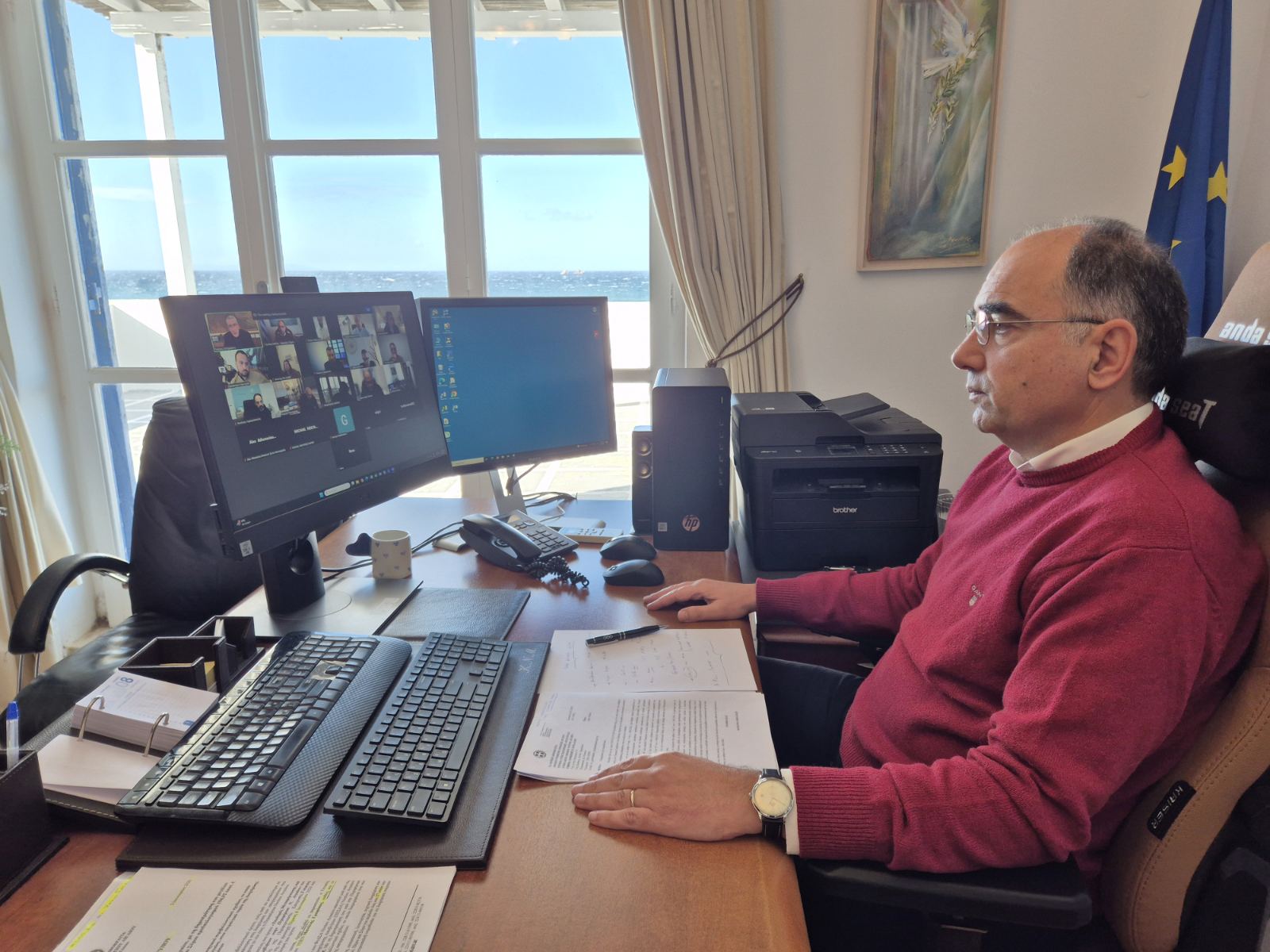 Συνεδρίαση της Περιφερειακής Επιτροπής Νοτίου Αιγαίου για τη δημοπράτηση του μεγάλου περιβαλλοντικού έργου Πάρου, Μυκόνου και Σύρου προϋπολογισμού 194,92 εκατ. €