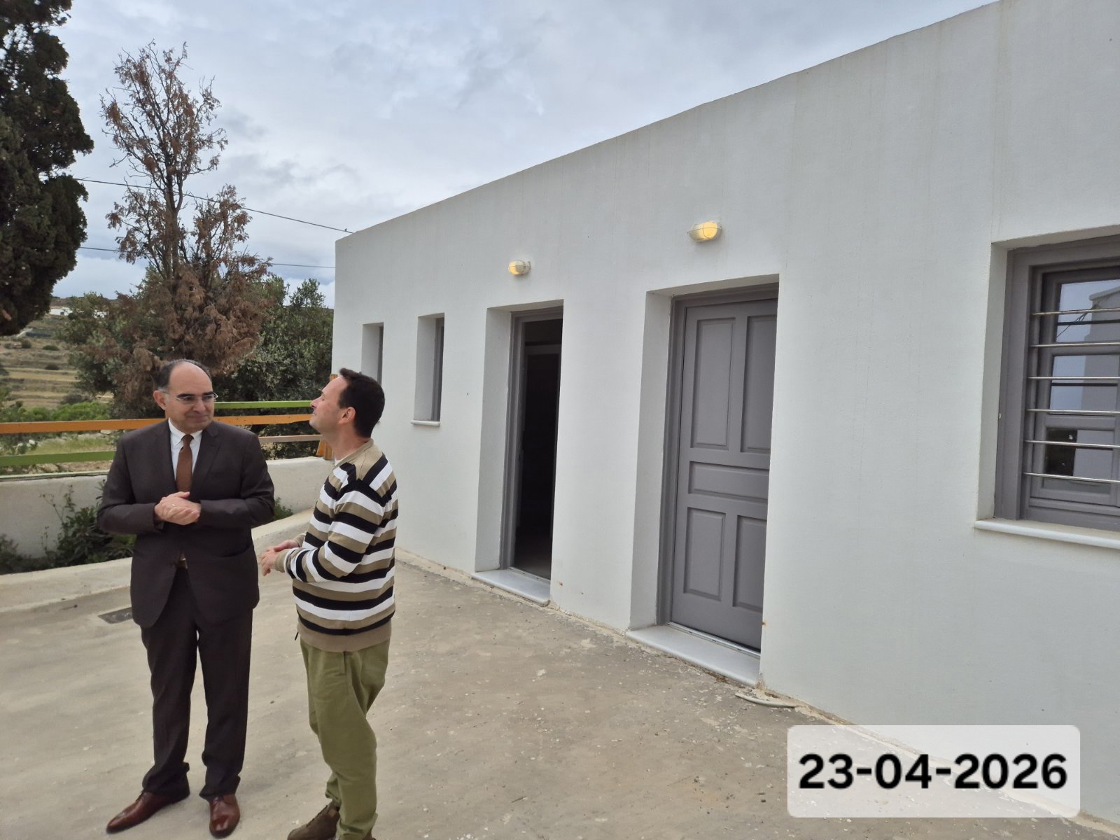Επίσκεψη Δημάρχου Πάρου στο Δημοτικό Σχολείο Αγκαιριάς